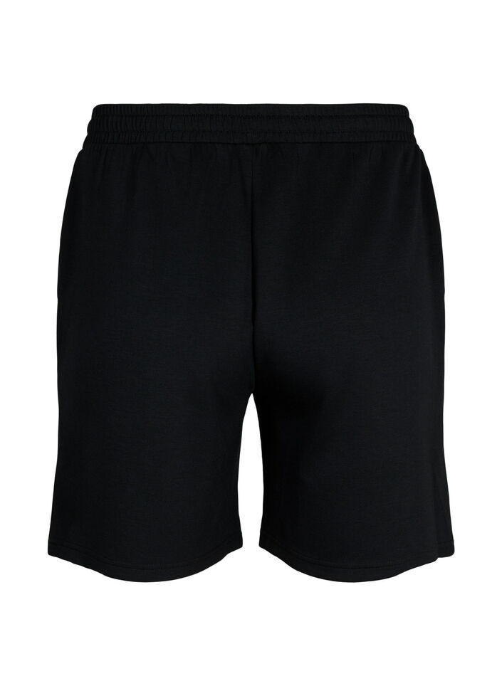 Shorts i modal-mix med lommer, Sort, Packshot image number 1