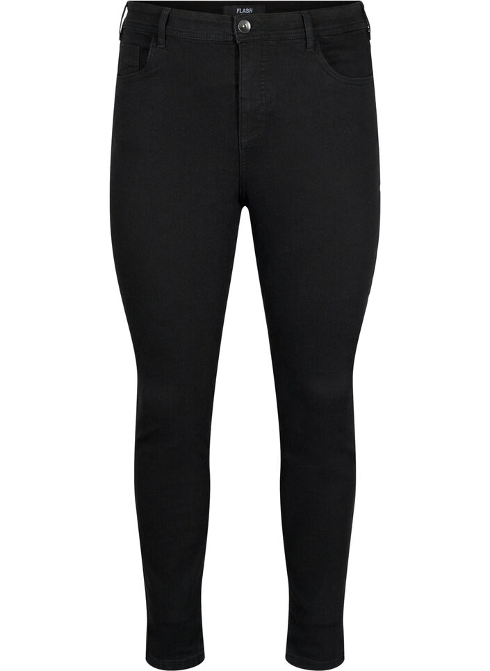  Jeans med super slim fit, Sort, Packshot image number 0