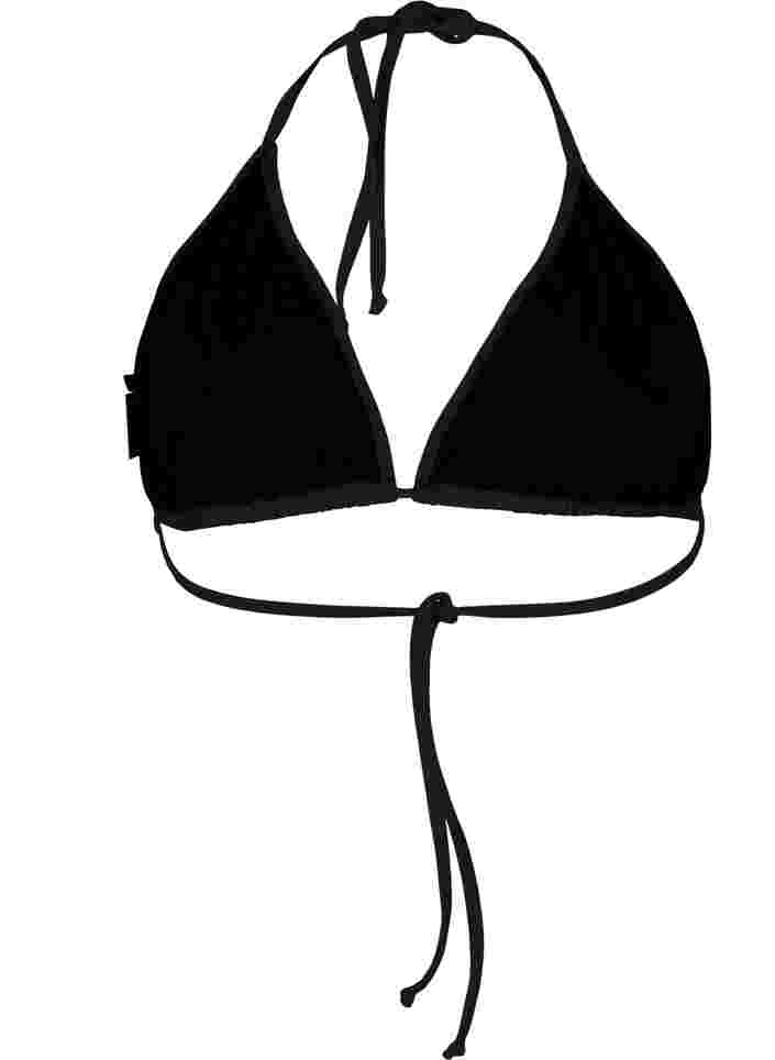 Trekants bikini bh , Black, Packshot image number 1