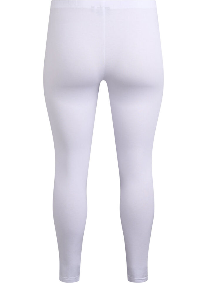 Basis leggings i viskose, Hvid, Packshot image number 1