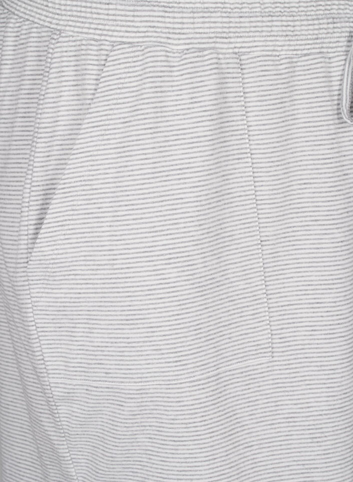 Stribede natshorts med høj talje, LGM Stripe, Packshot image number 2