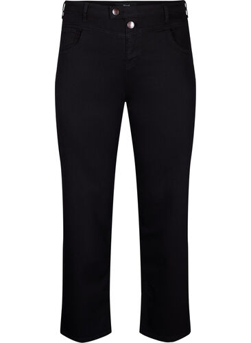 Regular fit Gemma jeans med høj talje, Black, Packshot image number 0