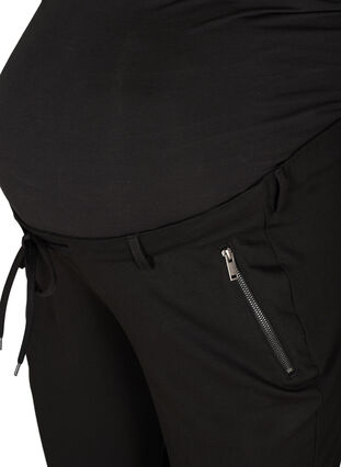 Graviditets Maddison bukser med lynlås, Black, Packshot image number 2