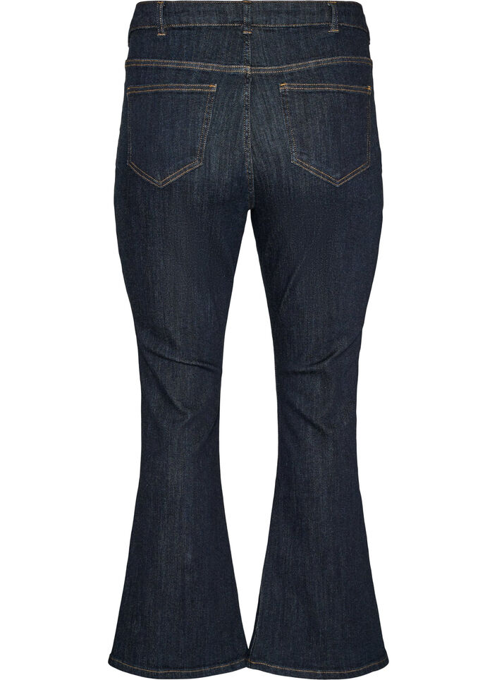 Ellen jeans med h&oslash;j talje og bootcut, Bl&aring;, Packshot image number 1