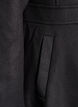 A-formet uldfrakke med lommer, Sort, Packshot image number 3