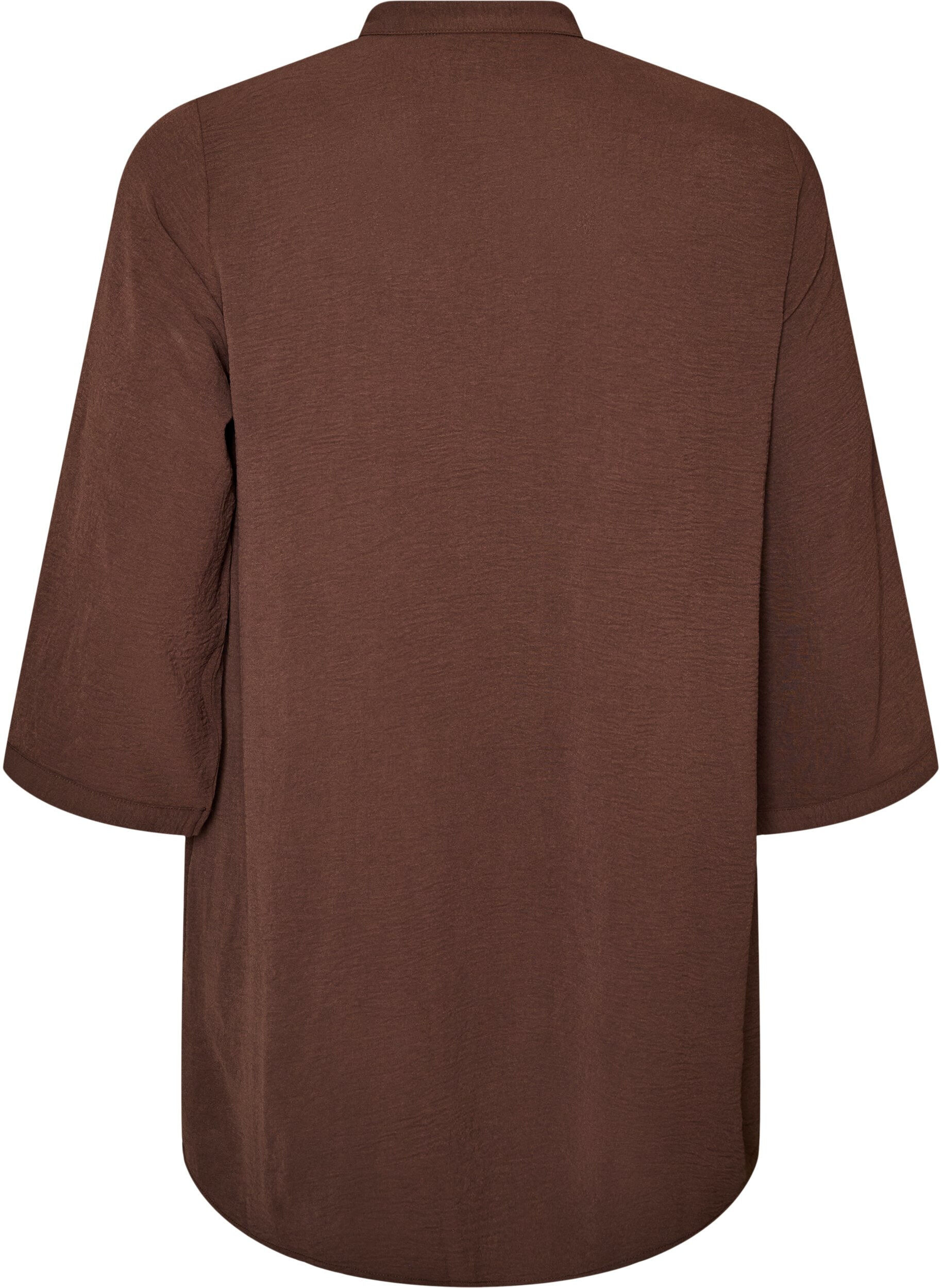 ZizziTunika med 3/4 &aelig;rmer, Brun, Packshot image number 1