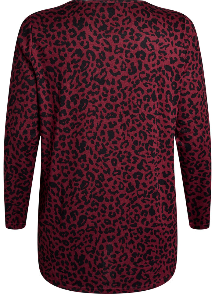 Leo bluse med lange &aelig;rmer, M&oslash;rk Bordeaux, Packshot image number 1