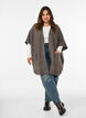 Cardigan med &aring;ben front og vide &aelig;rmer, Brun, Model image number 1