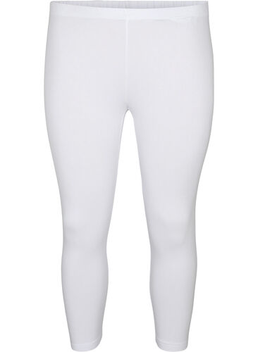 Basis 3/4 leggings i viskose, Bright White, Packshot image number 0