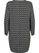 V-hals kjole med print, Black Graphic AOP, Packshot image number 1