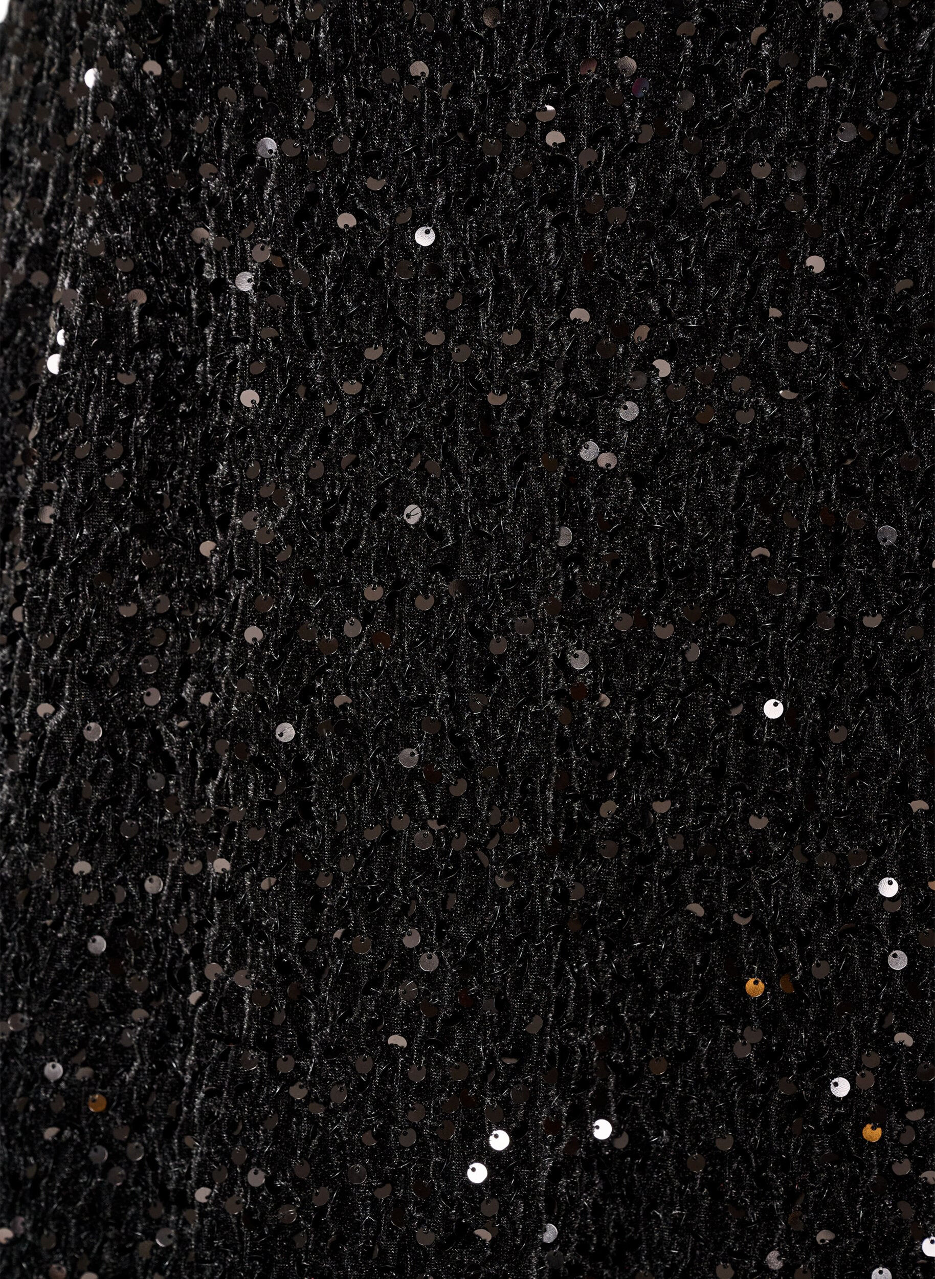 ZizziKort pailletnederdel, Brun, Packshot image number 2