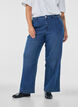 Wide fit Myra jeans med h&oslash;j talje, Bl&aring;, Model image number 2