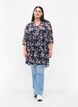 Tunika med blomsterprint og lurex, Blue Small Fl. AOP, Model image number 2