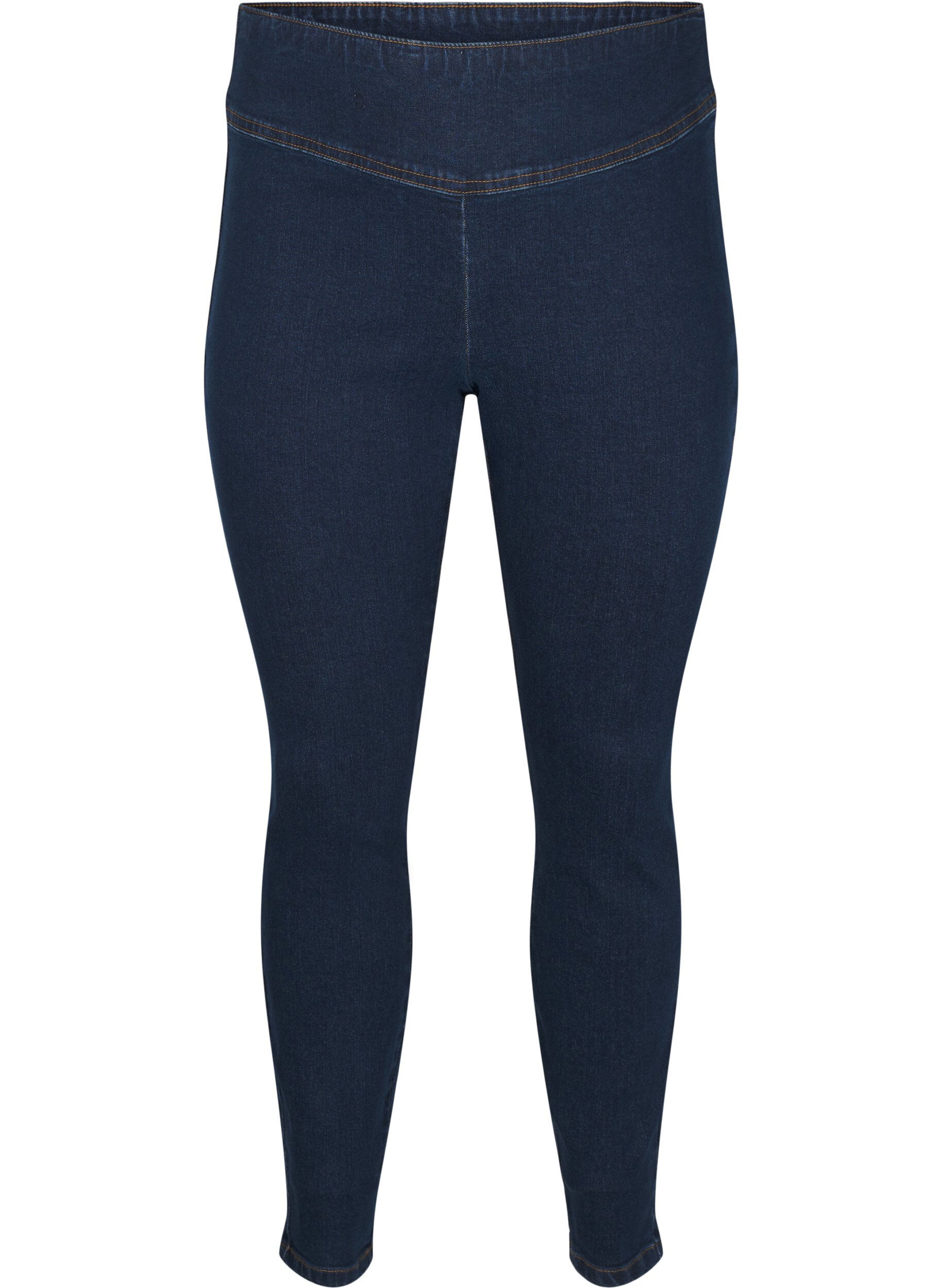 Stretchy jeggings med h&oslash;j talje