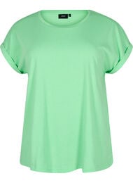 Kortærmet t-shirt i bomuldsblanding, Grøn