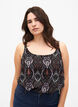 FLASH - Top med print, Black Rose Ethnic, Model image number 0