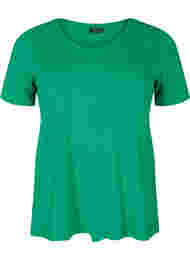Ensfarvet basis t-shirt i bomuld, Jolly Green