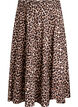 Midinederdel med leopardprint og A-form, Brun, Packshot image number 0