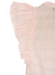 &AElig;rmel&oslash;s bluse med struktur og fl&aelig;ser, Lyser&oslash;d, Packshot image number 3