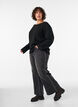 Wide fit jeans med lodrette denimdetaljer, Gr&aring;, Model image number 2