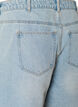 Denimskorts med sl&aring;-om-effekt og h&oslash;j talje, Bl&aring;, Packshot image number 3