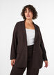 Blazer med lommer og slids, Brun, Model image number 0