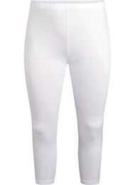 Basis 3/4 leggings i viskose, Hvid