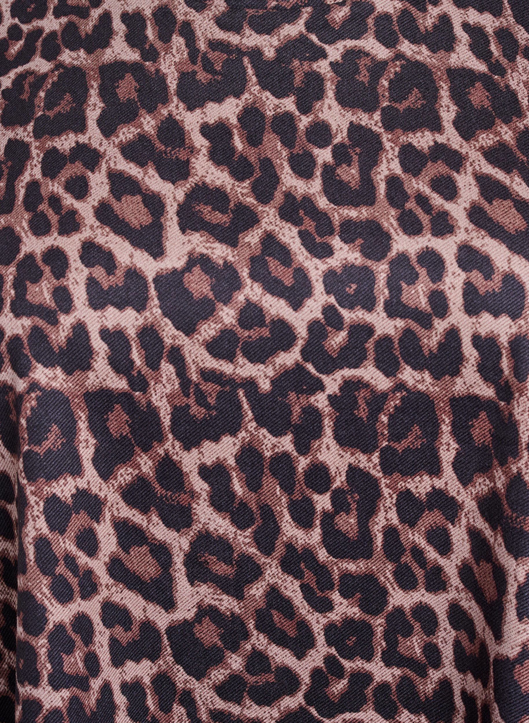 Zizzi FLASH - T-shirt med leopardm&oslash;nster, Brun, Packshot image number 2