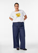 T-shirt med motiv, Hvid, Model image number 1