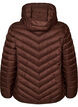 Letv&aelig;gts jakke med h&aelig;tte, Brun, Packshot image number 1