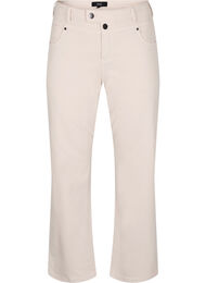 Gemma jeans med høj talje, Beige
