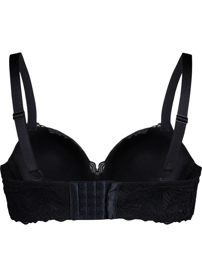 Formstøbt blonde bh med bøjle, Sort, Packshot image number 1