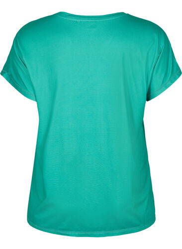 Kortærmet trænings t-shirt, Mint, Packshot image number 1