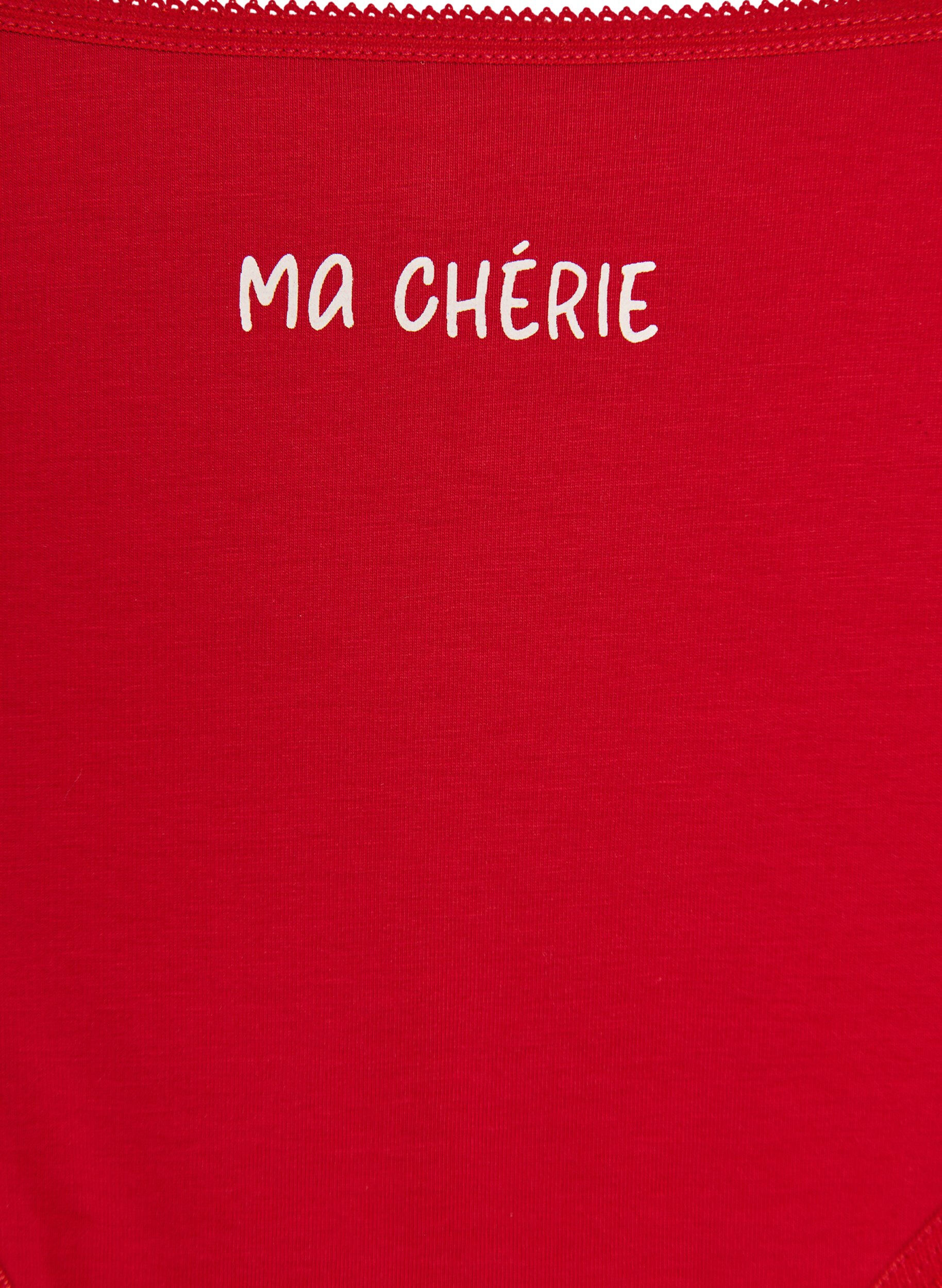 Zizzi 7-pak hipster trusse med regul&aelig;r talje, R&oslash;d, Packshot image number 4