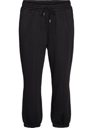Sweatpants med h&oslash;j talje og bindeb&aring;nd, Sort