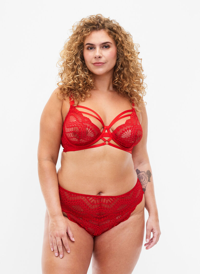 Blonde g-streng med regulær talje, Salsa, Model image number 0