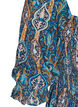 Sommerkjole i viskose med paisleyprint, Bl&aring;, Packshot image number 3