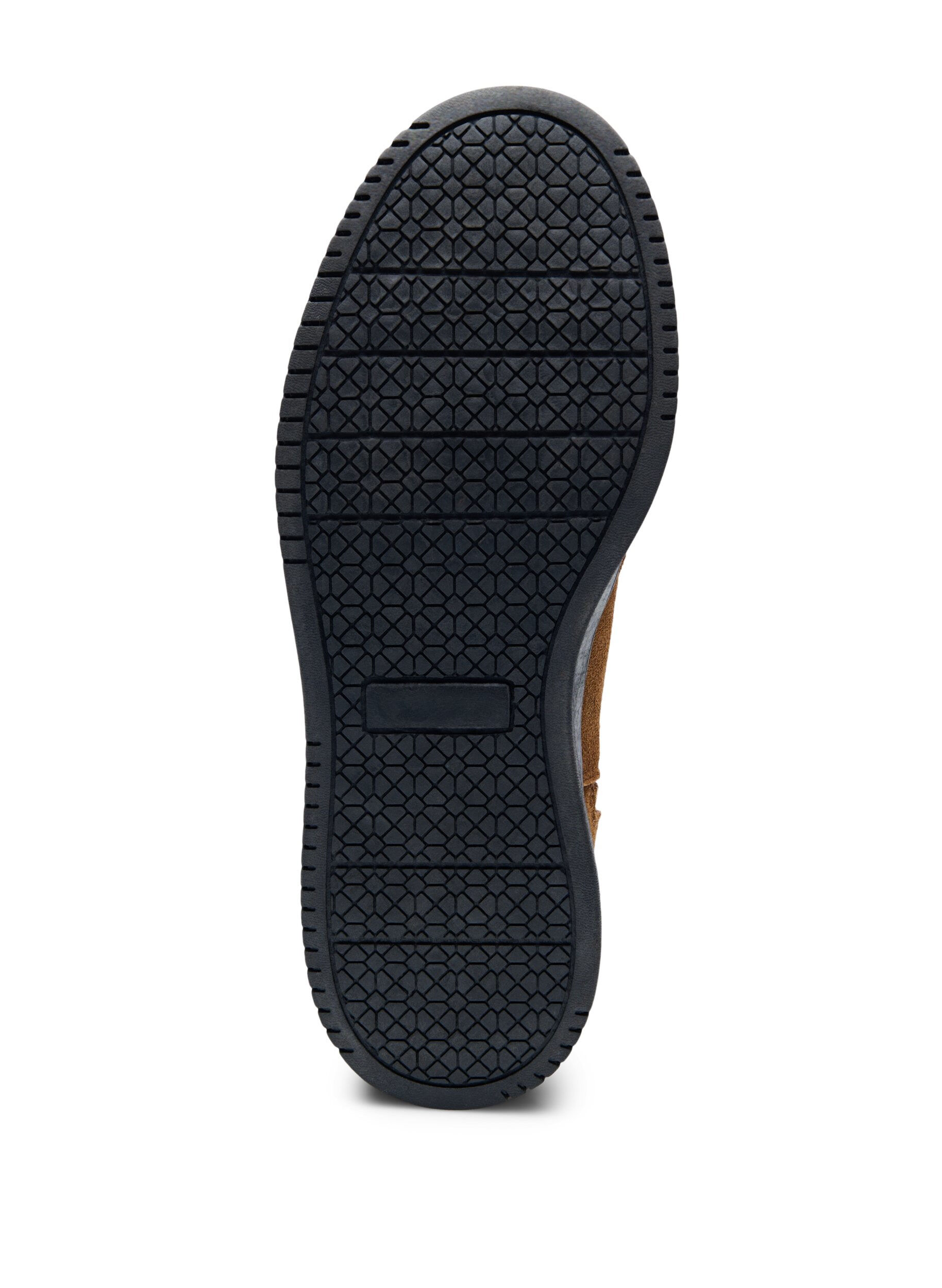 Zizzi Wide fit - Kort st&oslash;vle i ruskind, Tobacco Brown, Packshot image number 5