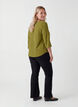 Bluse med 3/4 &aelig;rmer, Gr&oslash;n, Model image number 2