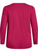 Basis jerseybluse med lange &aelig;rmer, Lyser&oslash;d, Packshot image number 1