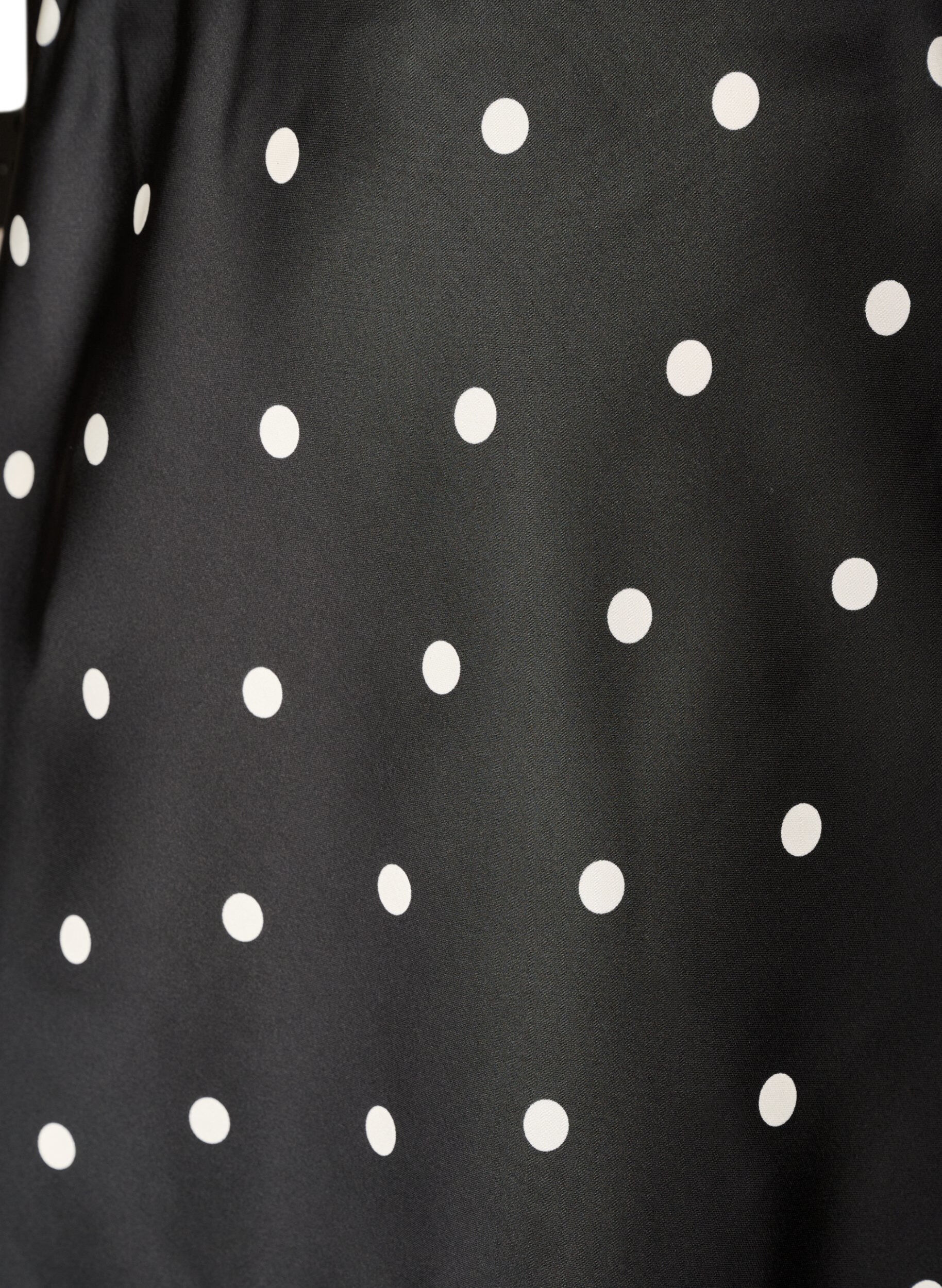 ZizziSatin midi-nederdel, Sort, Packshot image number 2