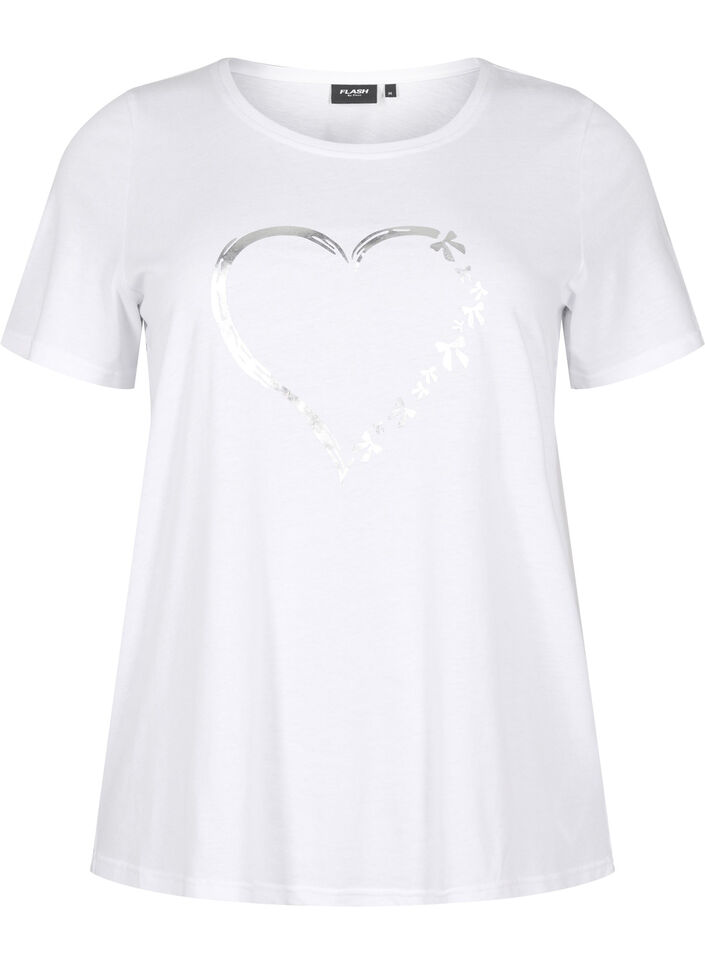 FLASH - T-shirt med motiv, Hvid, Packshot image number 0