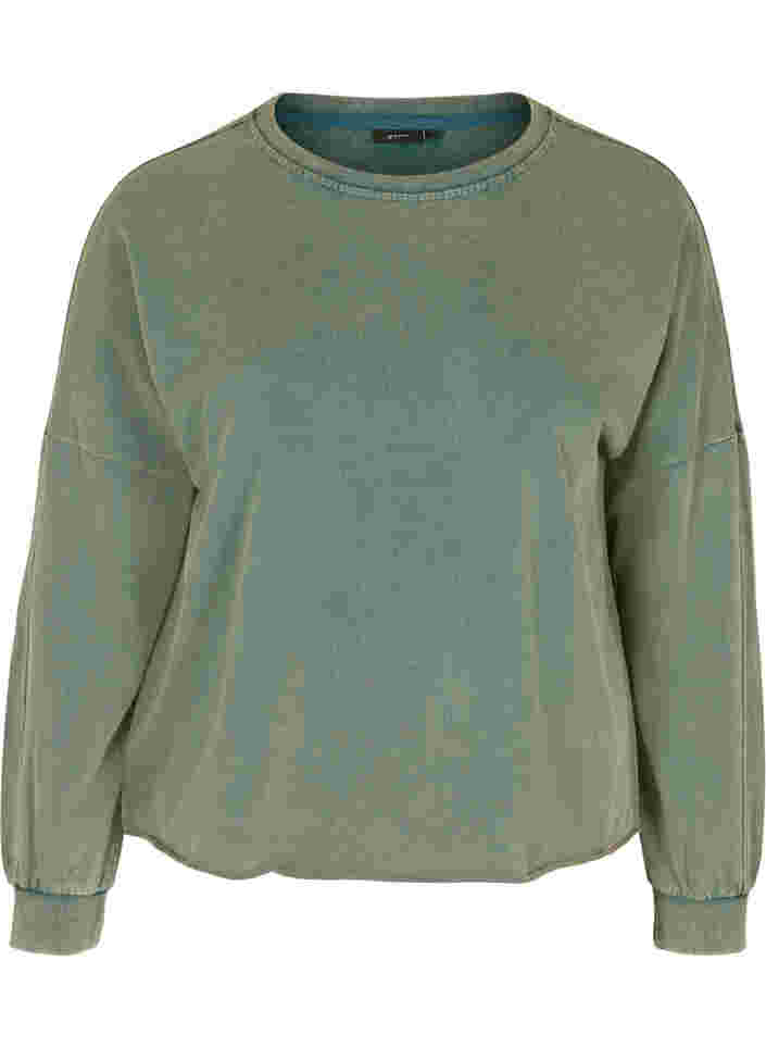 Sweatshirt i bomuld, Reflecting Pond, Packshot image number 0