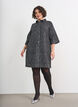Denimkjole med pailletter og 3/4-&aelig;rmer, Sort, Model image number 1