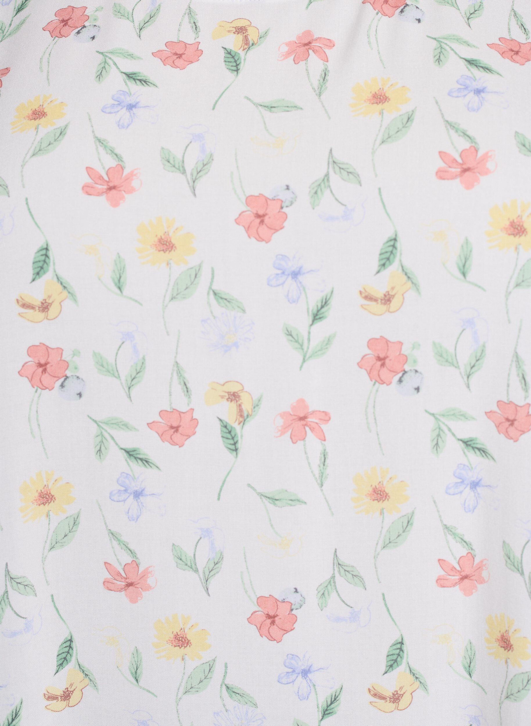 Zizzi Kjole i viskose med sk&aelig;ring, Hvid, Packshot image number 2