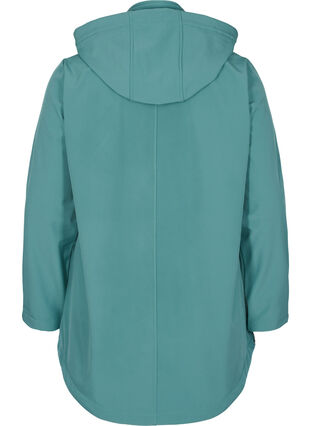 Softshell jakke med aftagelig hætte, Sagebrush Green, Packshot image number 1