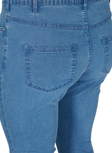 Højtaljede super slim Amy jeans, Light blue, Packshot image number 3