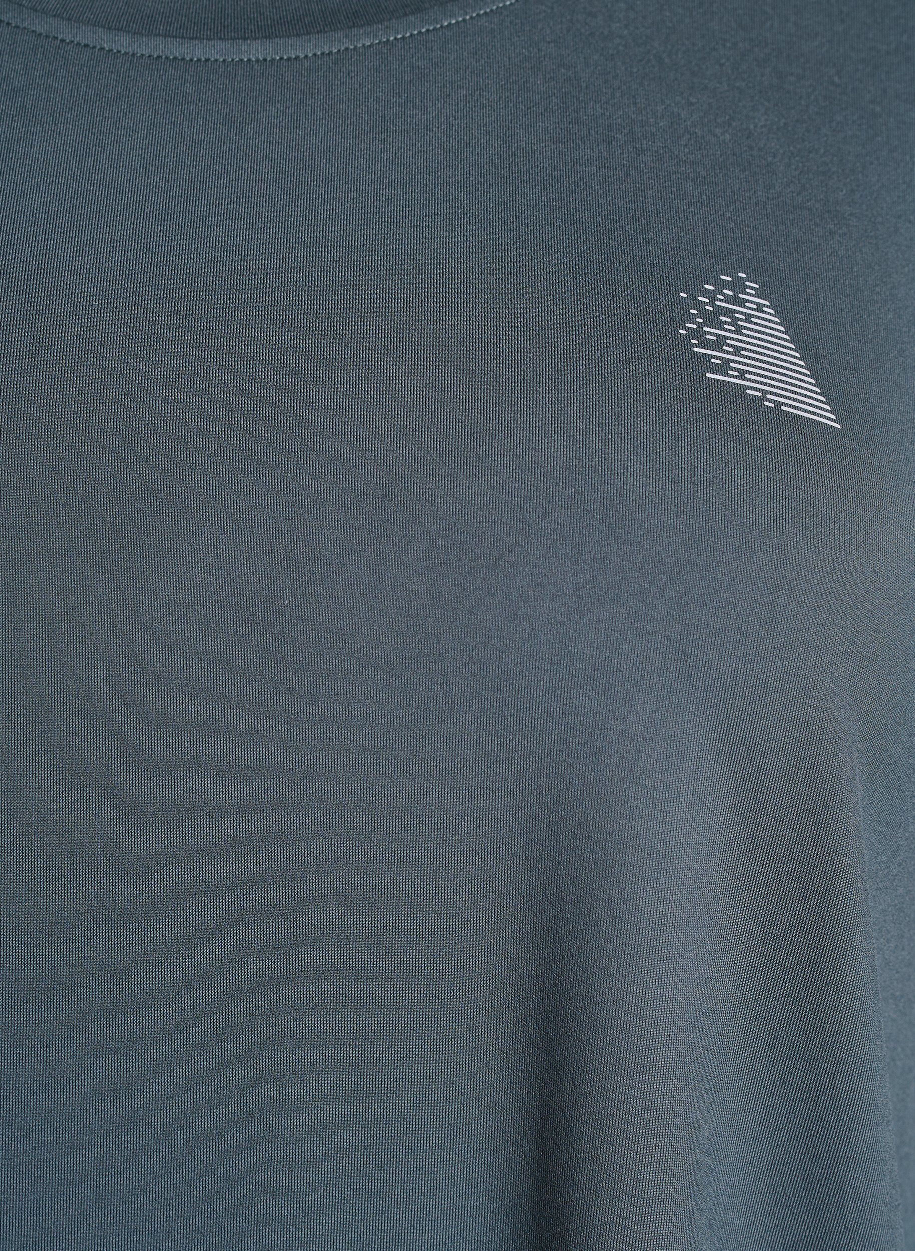 ZizziTr&aelig;ningsbluse med 3/4 &aelig;rmer, Gr&aring;, Packshot image number 2