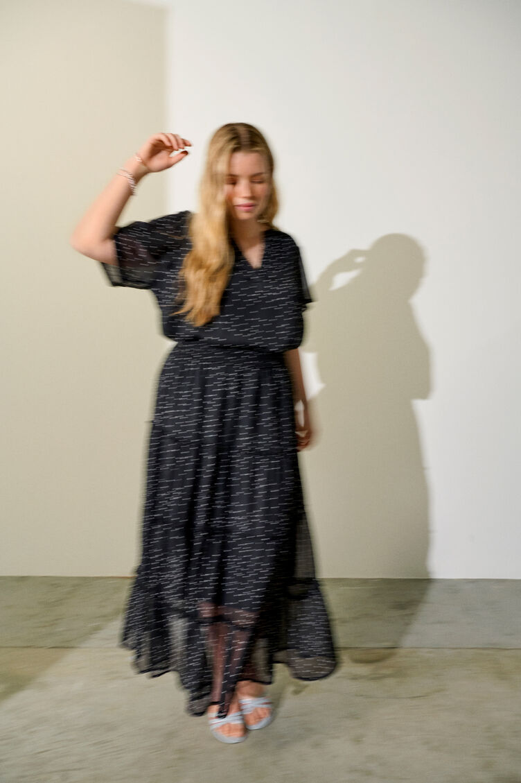 Sort s&aelig;t med prikker, , Model