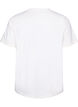 T-shirt i bomuld med tekstprint, Hvid, Packshot image number 1